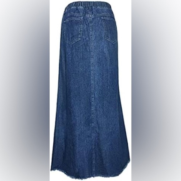 [S]VTG GWG Denim Maxi Skirt Union Made - Picture 2 of 8